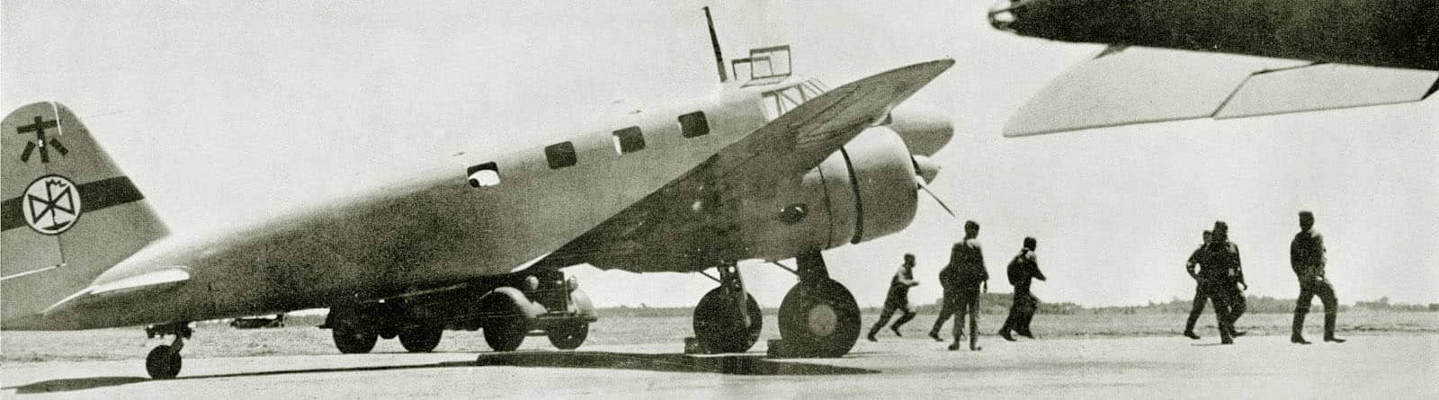 隶属于宇都宫飞行学校的一式双发高教甲型(Ki-54a)。