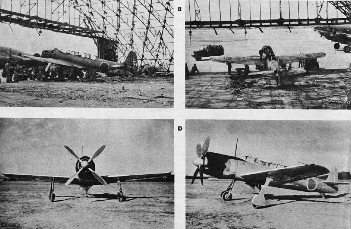 彩云(C6N)舰上侦察机的四视图。其飞行速度极快,以至于1944至1945年间的盟军战斗机都无法将其拦截。然而,当该机投入服役时,日军已到了日落西山之时。