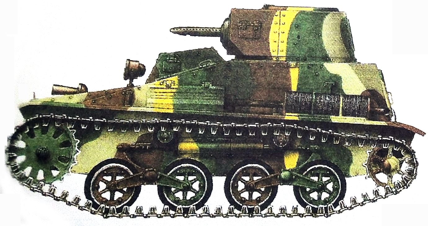 1939年，驻扎蒙古的日本关东军第3坦克团的94式小型坦克。
