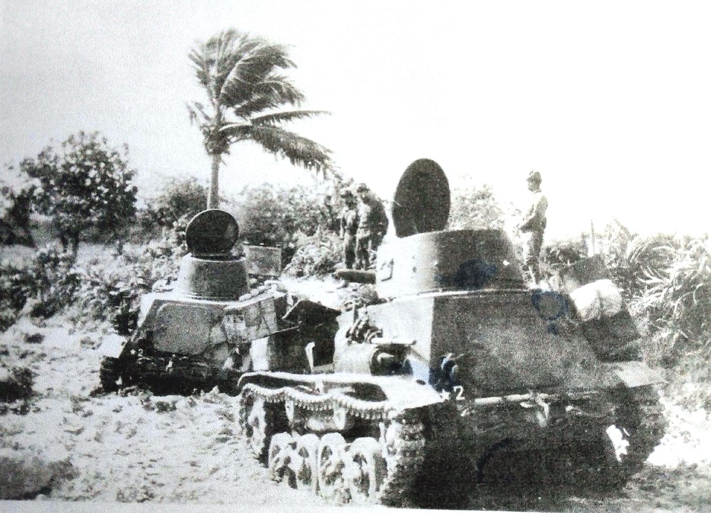 1941年底，在菲律宾战场上的日军94式坦克。