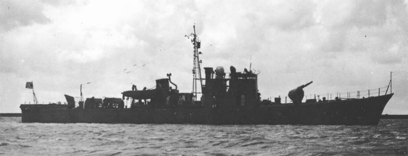 1944年3月18日,第60号型驱潜艇CH-60号在新潟外海航行,执行本土近海反潜哨戒。随着盟军潜艇深入日本近海袭扰,驱潜艇被广泛投入本土沿岸的反潜巡逻。