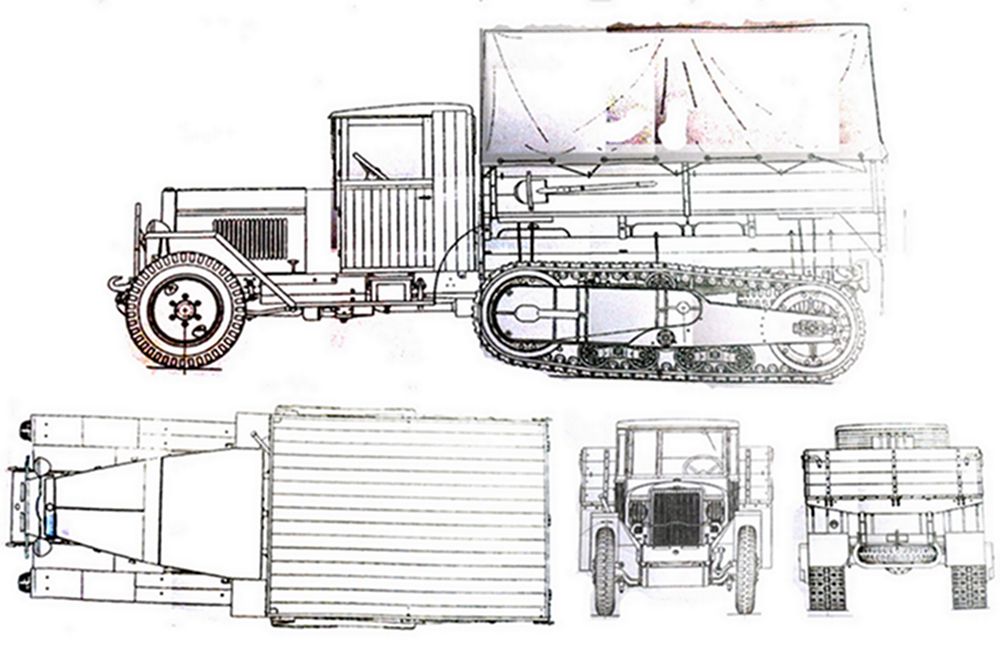 吉斯 ZIS-42M型半履带军车