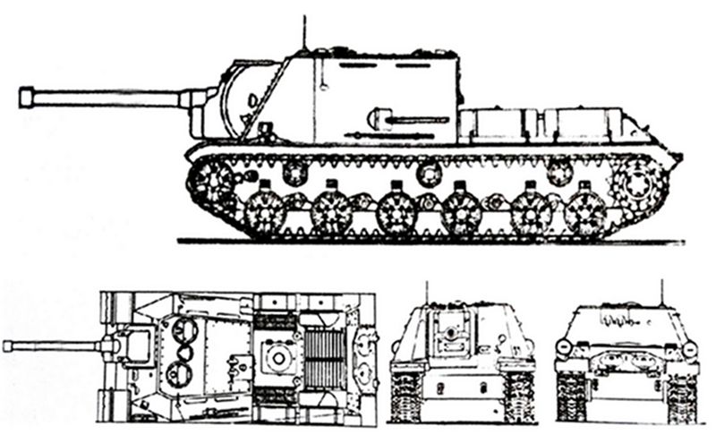 ISU-122型自行炮车
