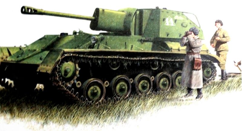 SU-76型自行突击炮车