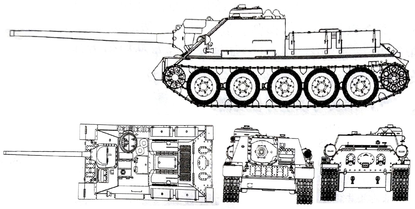 SU-100反坦克炮车