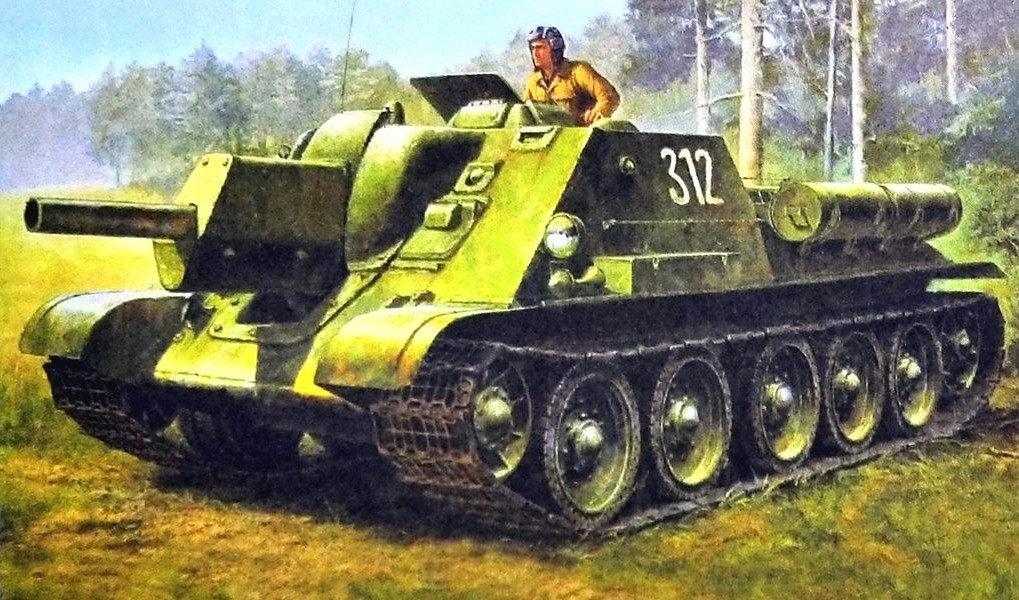 SU-122反坦克炮车
