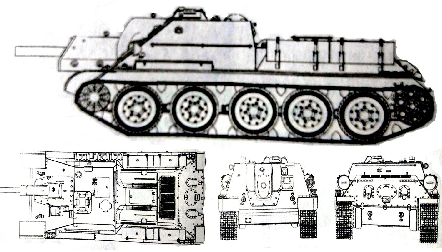 SU-122反坦克炮车