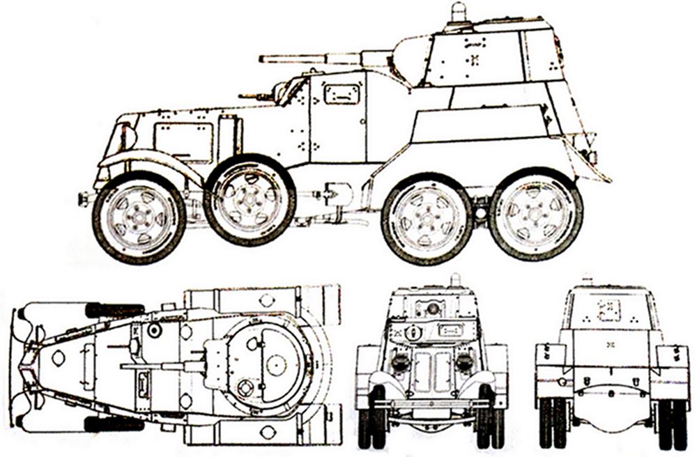 BA-10重型6轮装甲车