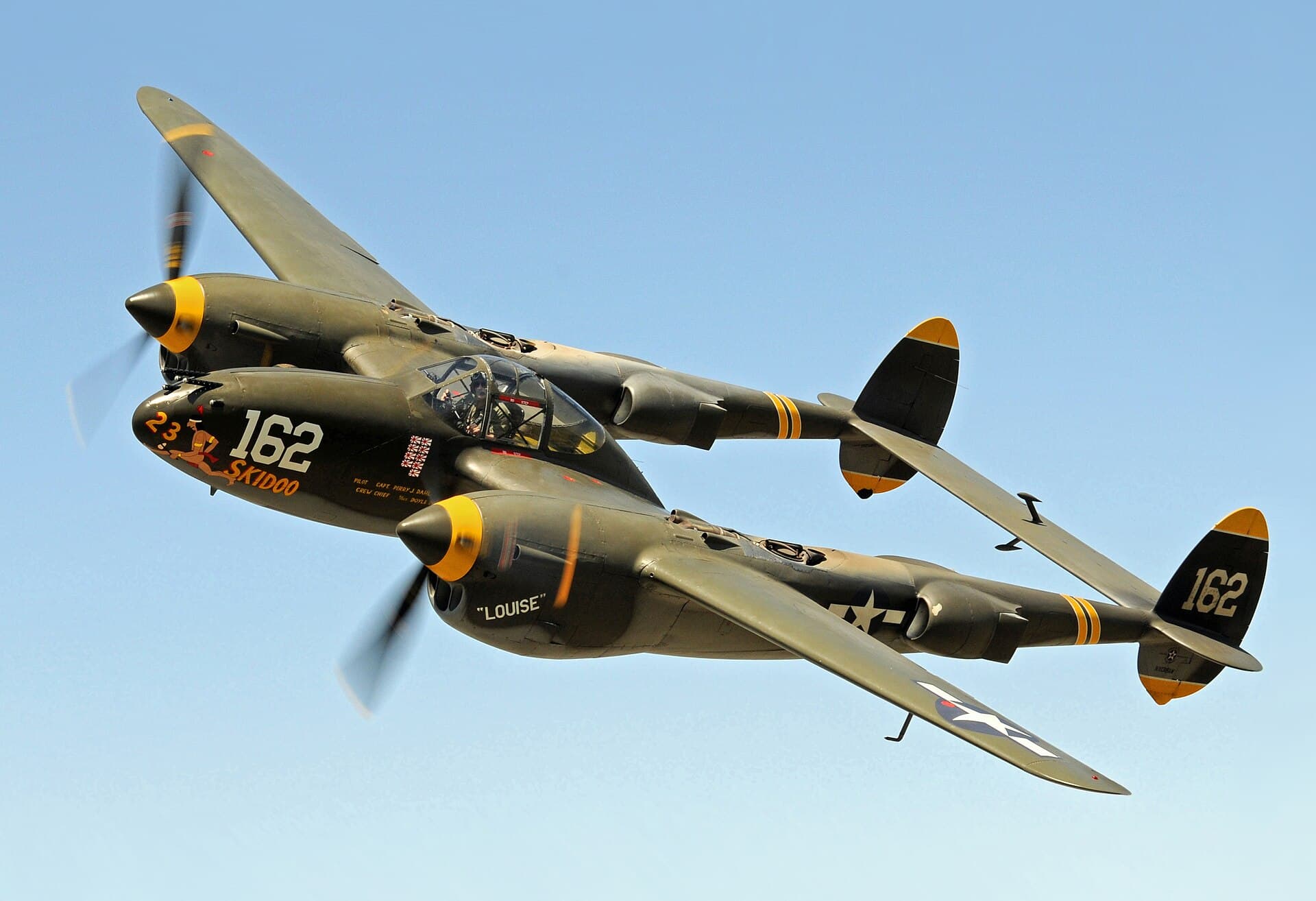 美国名机航空博物馆(Planes of Fame Air Museum)收藏的P-38J「闪电」战斗机。