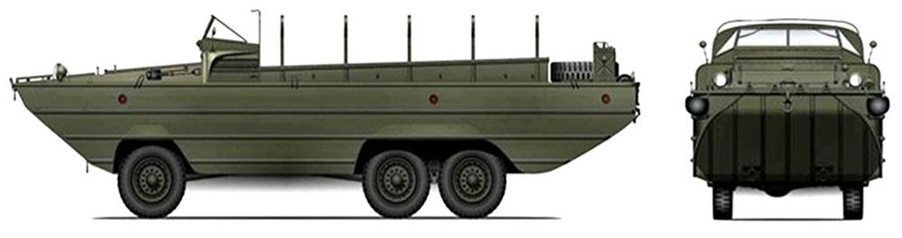 通用DUKW353型轮式水陆两栖运输车