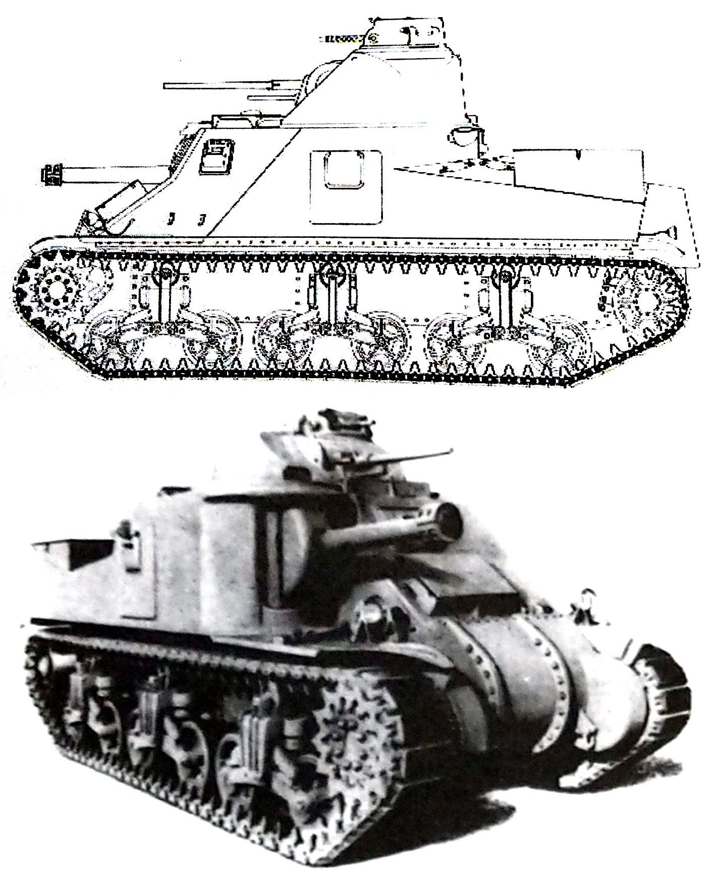 M3A3「格兰特/李」中型坦克