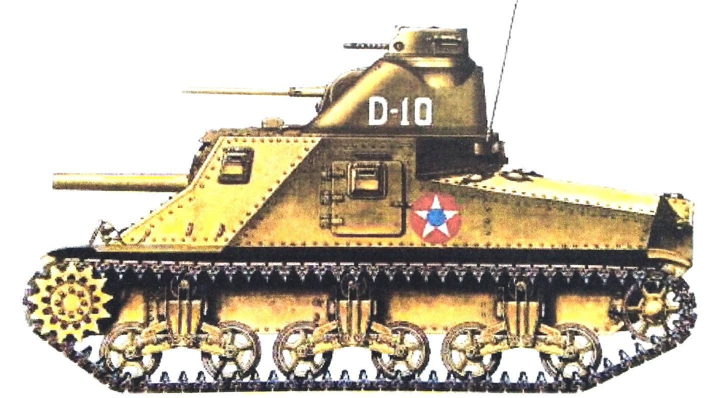 1942年2月,美国本土,美军第2装甲师的M3中型坦克。