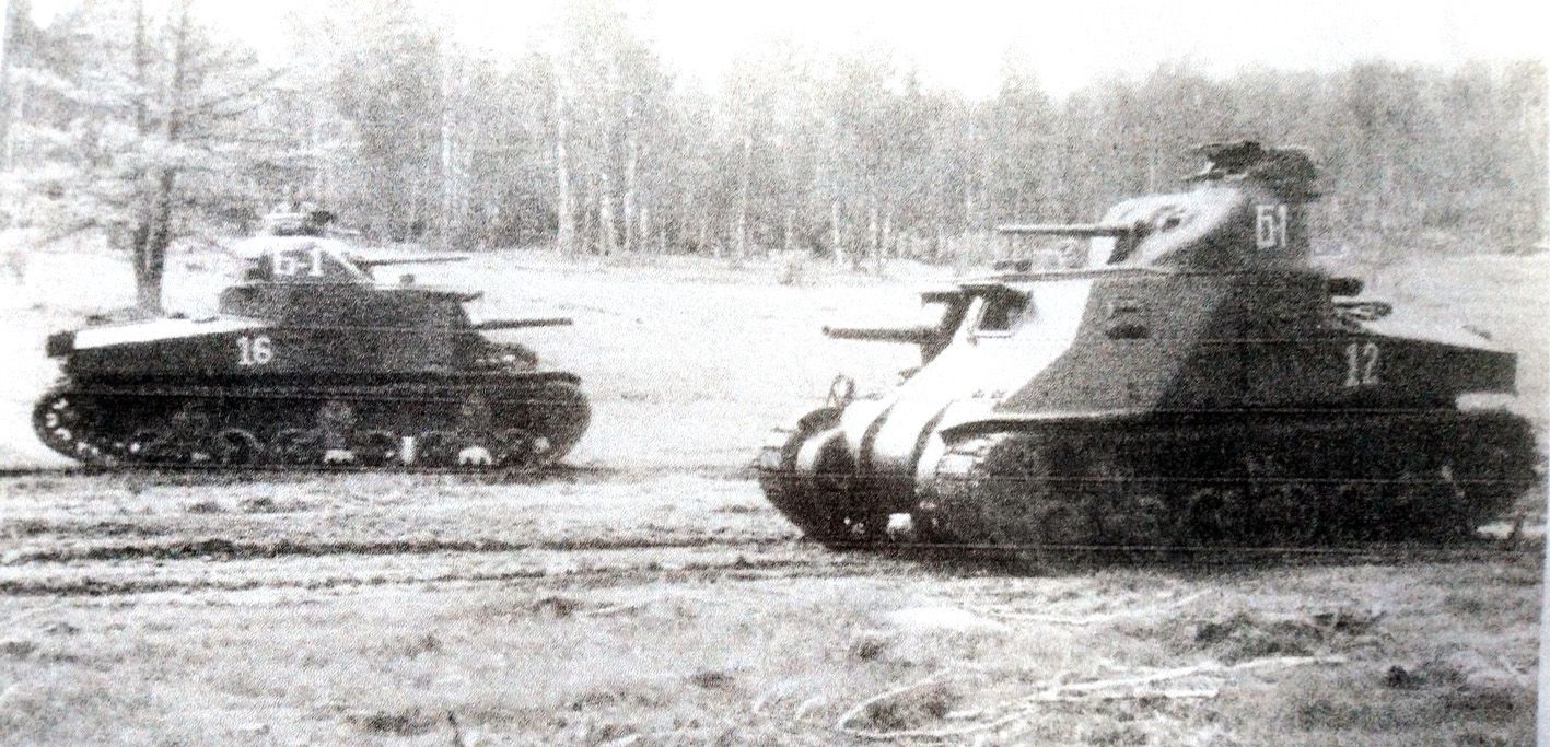 1943年7月,「库尔斯克战役」期间,隶属苏军第193独立坦克团的M3「李」中型坦克。