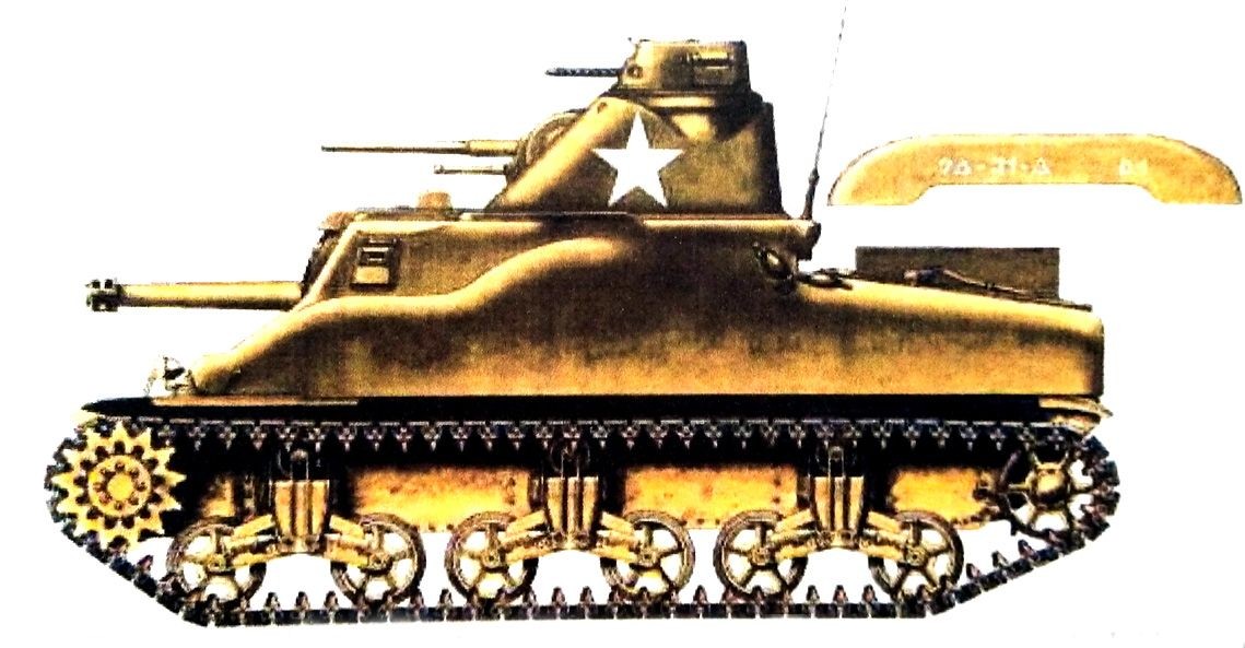 1942年,美国本土,美军装甲兵学校的M3A1中型坦克。