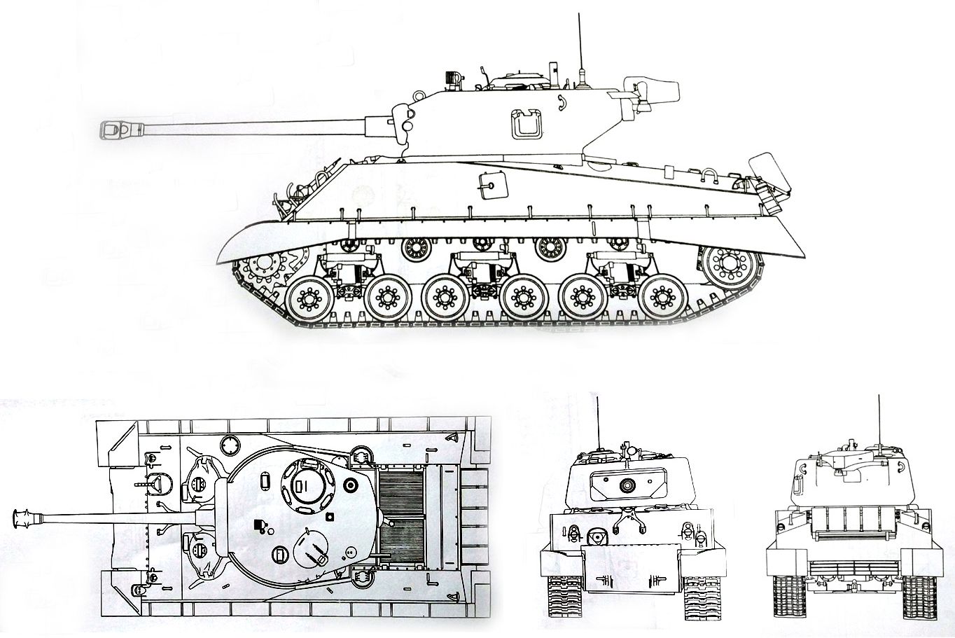 M4A3「谢尔曼Ⅳ」中型坦克