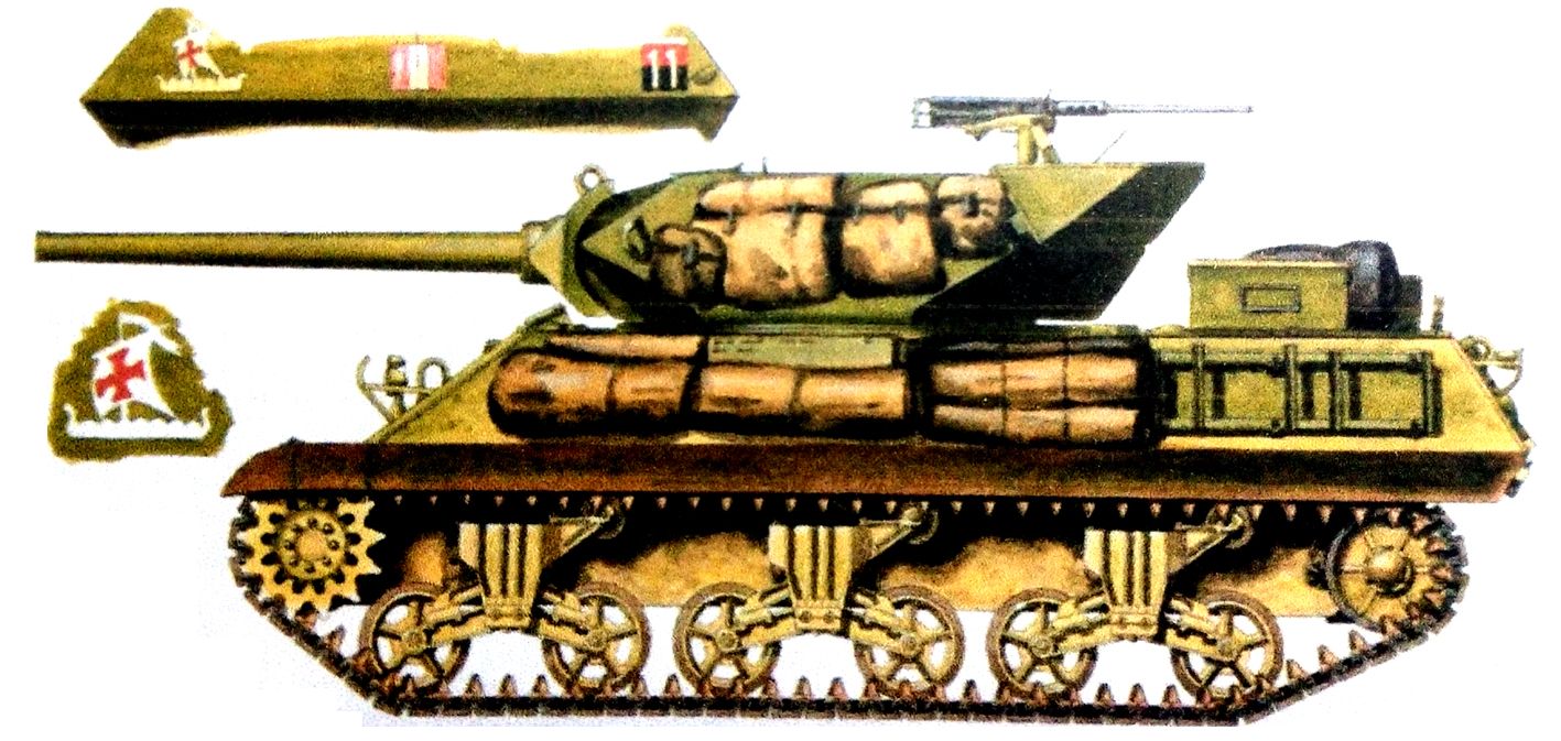 1944年10月,西线战场意大利萨维奥河地区,英军第5军皇家炮兵第93反坦克团的一辆M10坦克歼击车。