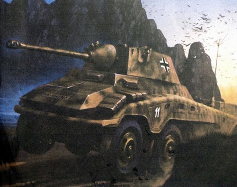 Sdkfz 234型8轮重型装甲车