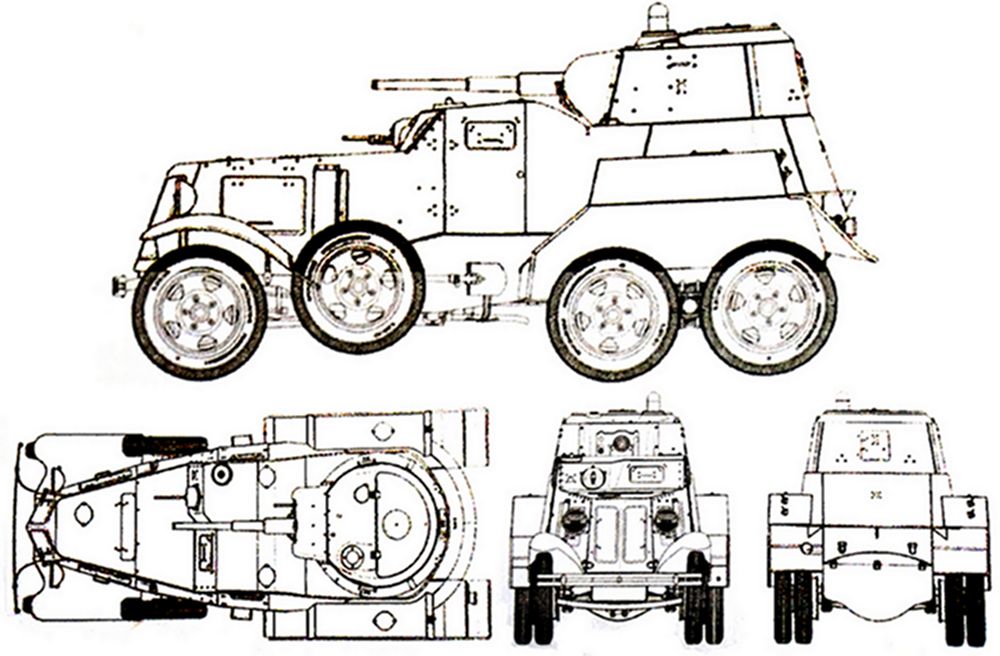 二战军事网- 苏联- 苏军重型（6轮）装甲车